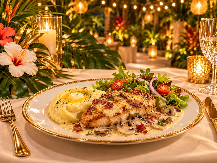 La Escotada: suprema de pollo gratinada
